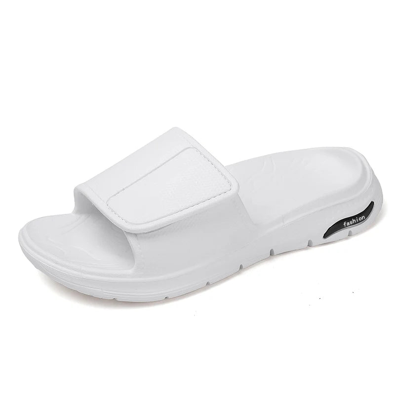 Black Foam Cloud Slides