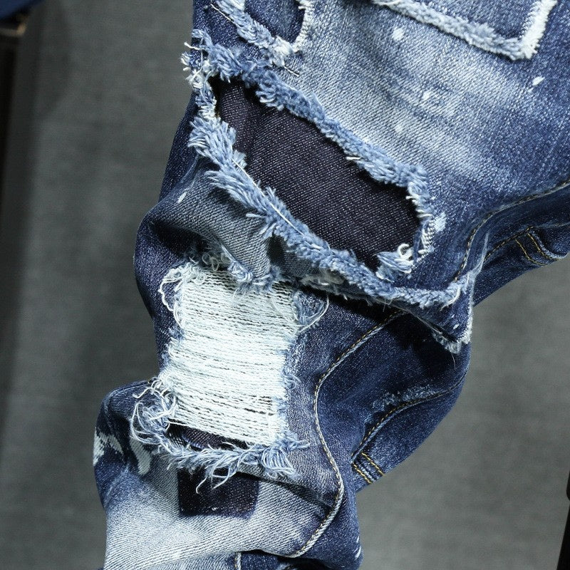 Mens Ripped Denim Jeans