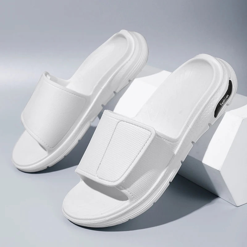 Black Foam Cloud Slides