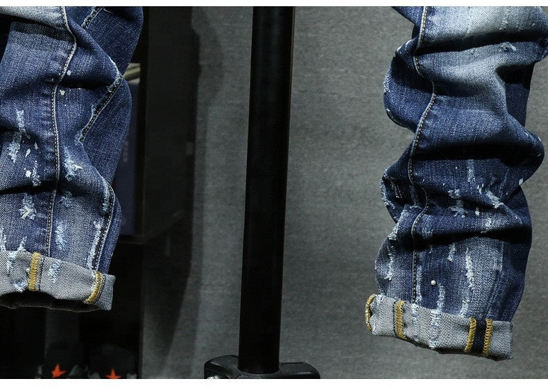 Mens Ripped Denim Jeans