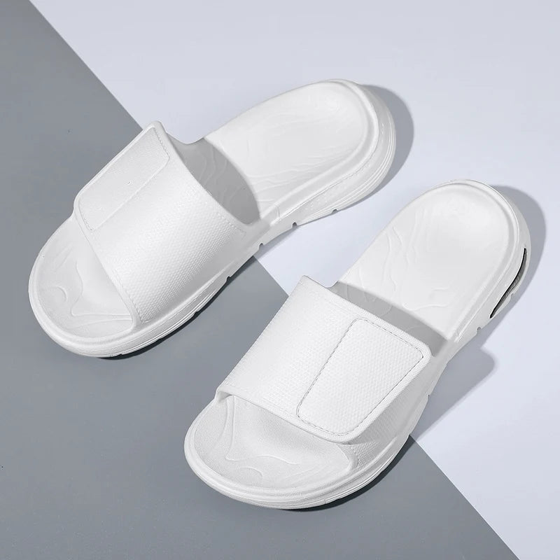 Black Foam Cloud Slides