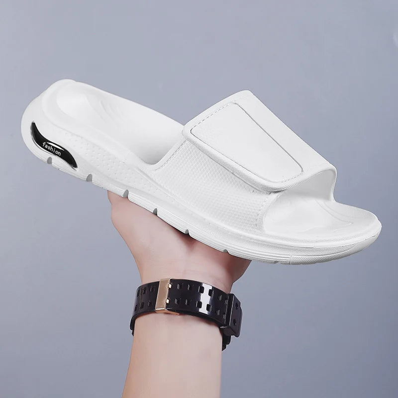 Black Foam Cloud Slides