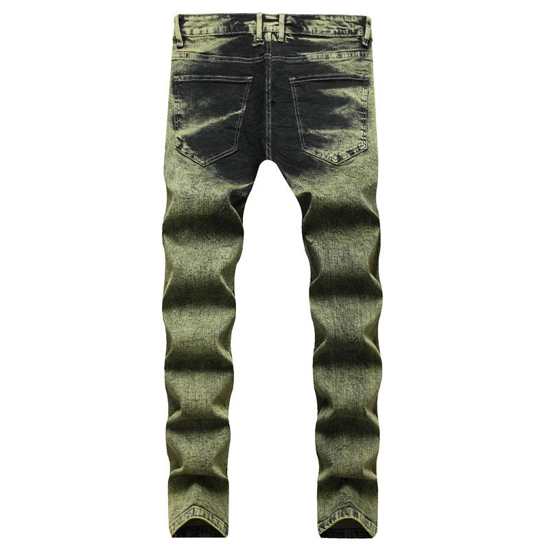 Men Tye-Dye Denim Jeans