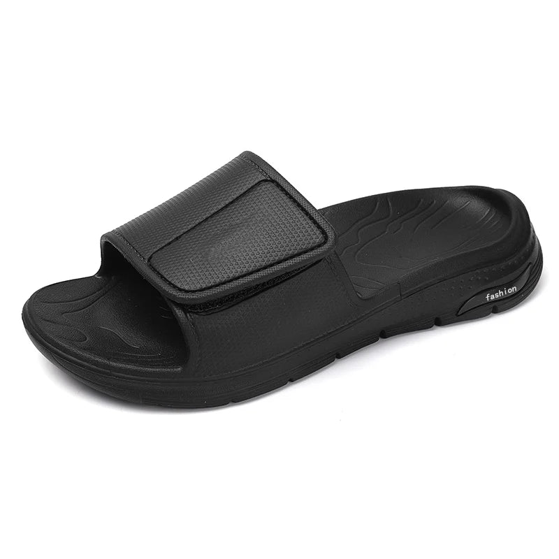 Black Foam Cloud Slides