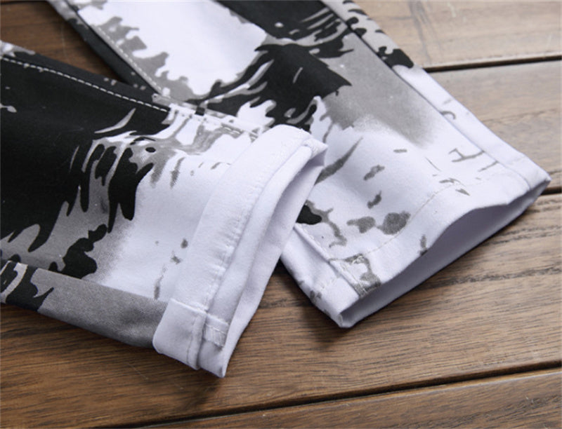 Splatter Printed Jeans