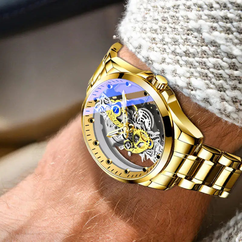 Men Skeleton Watch