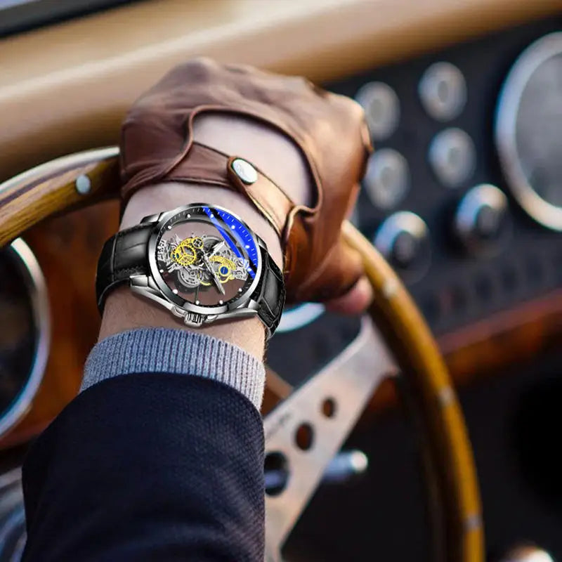 Men Skeleton Watch