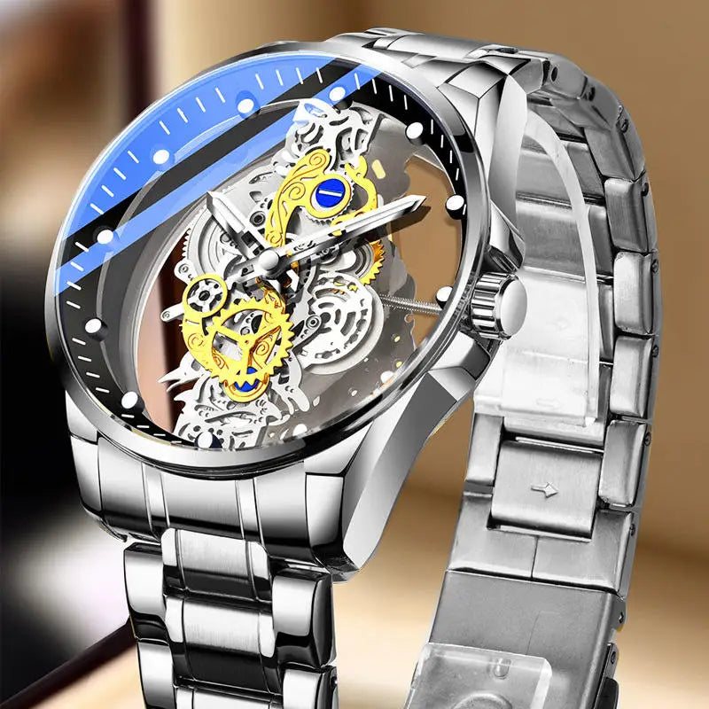 Men Skeleton Watch