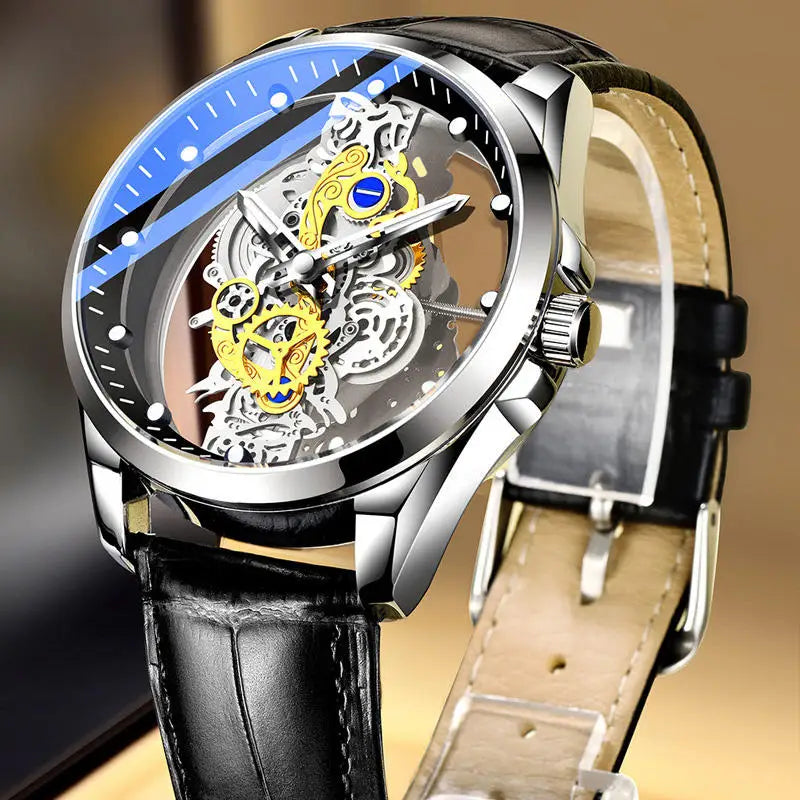 Men Skeleton Watch