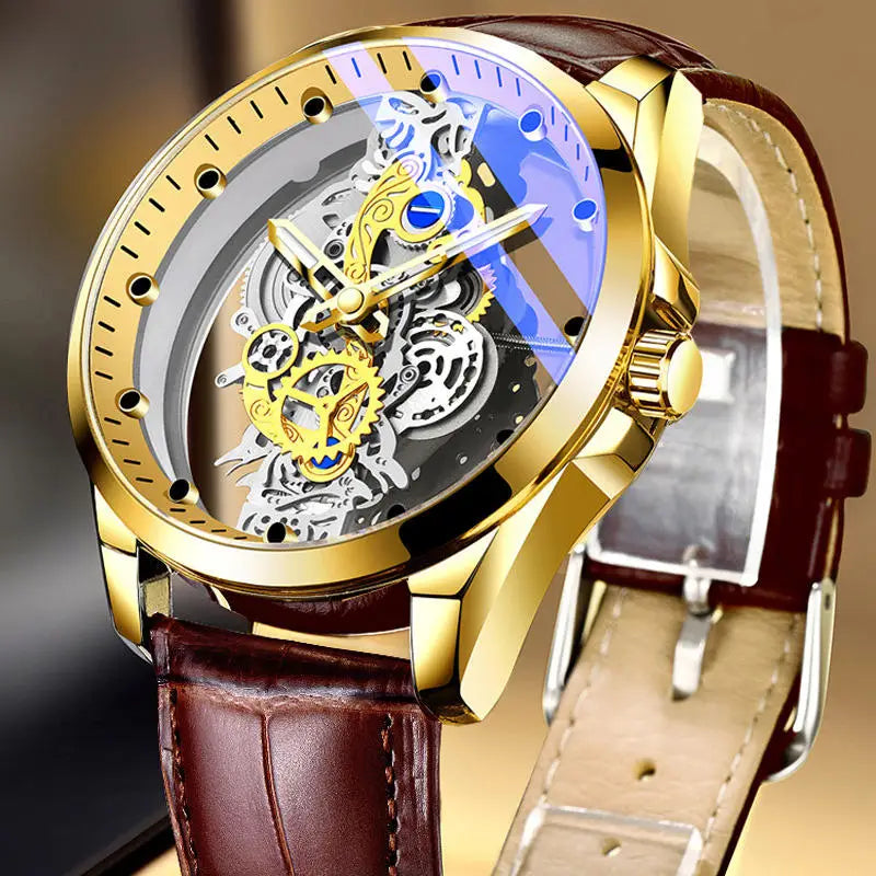 Men Skeleton Watch