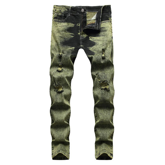 Men Tye-Dye Denim Jeans