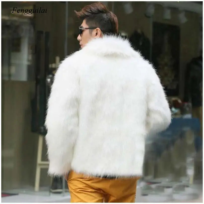 White Faux Fur Coat