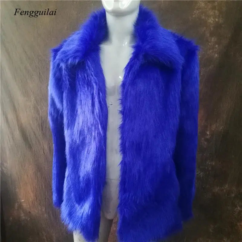 White Faux Fur Coat