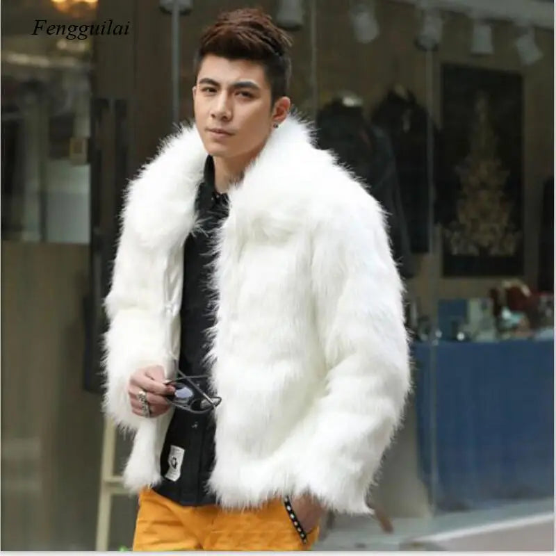 White Faux Fur Coat