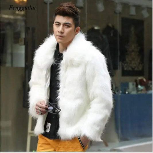 White Faux Fur Coat