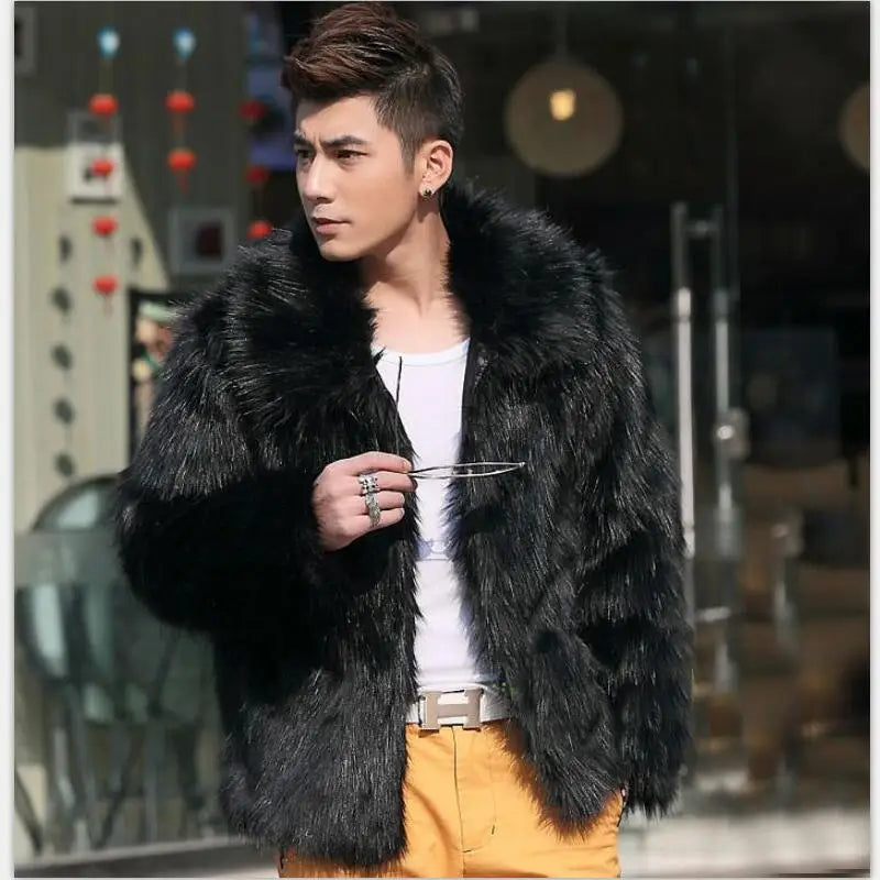 White Faux Fur Coat
