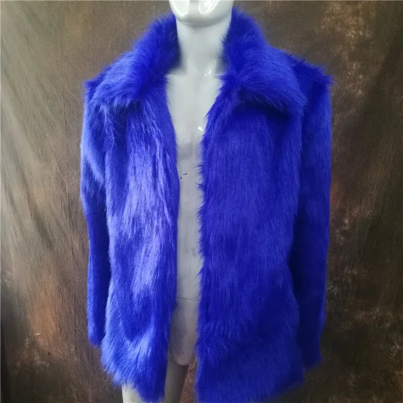 White Faux Fur Coat