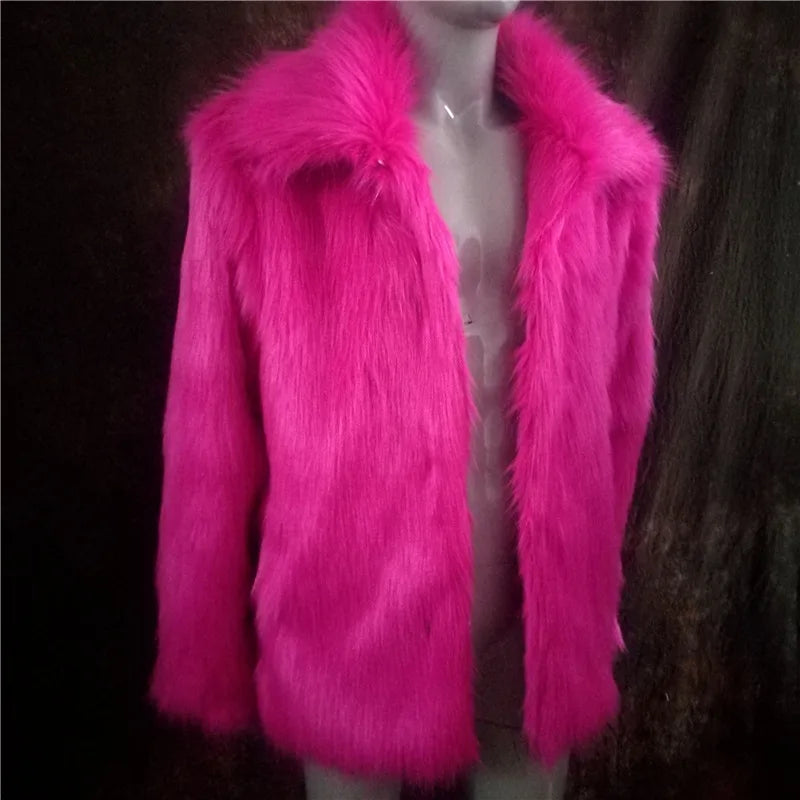 White Faux Fur Coat