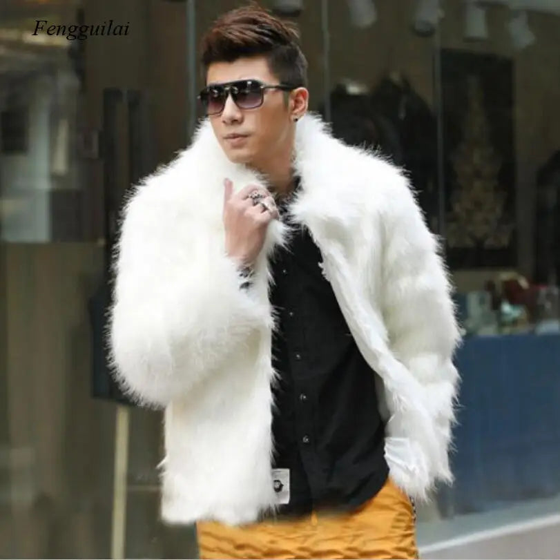 White Faux Fur Coat